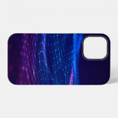 Abstract polygonal space low poly dark background iPhone hülle (Rückseite (Horizontal))