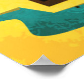 Abstract Port City Poster (Ecke)