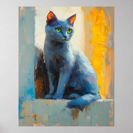 abstract portrait, color blocks, white hair, moder poster (Vorne)