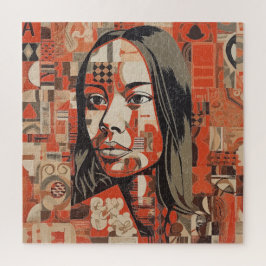 Abstract Portrait of a Woman Puzzle