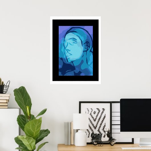 abstract portrait poster (Heimbüro)