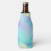 Abstract Pretty Pastel Swirls Pattern Flaschenkühler (Flaschenvorderseite)