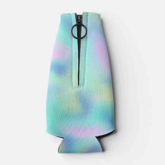 Abstract Pretty Pastel Swirls Pattern Flaschenkühler (Rückseite)