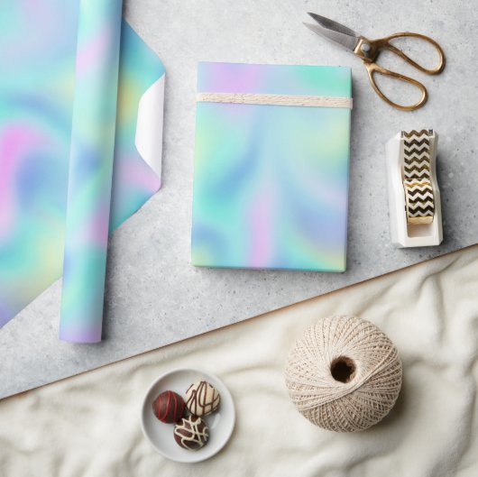 Abstract Pretty Pastel Swirls Pattern Geschenkpapier (Kunsthandwerk)