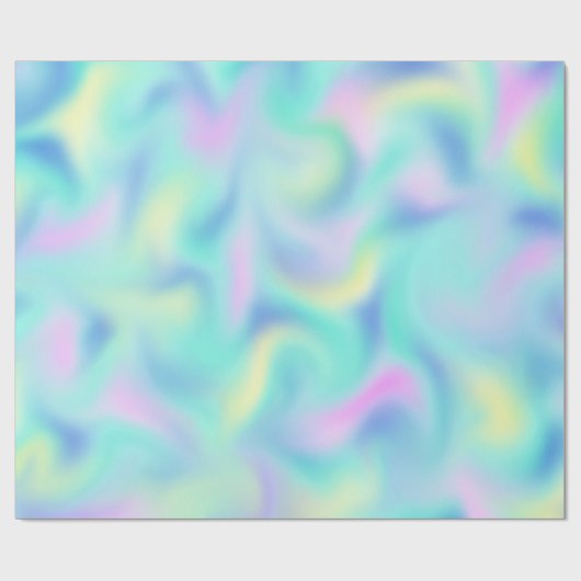 Abstract Pretty Pastel Swirls Pattern Geschenkpapier (Flach)