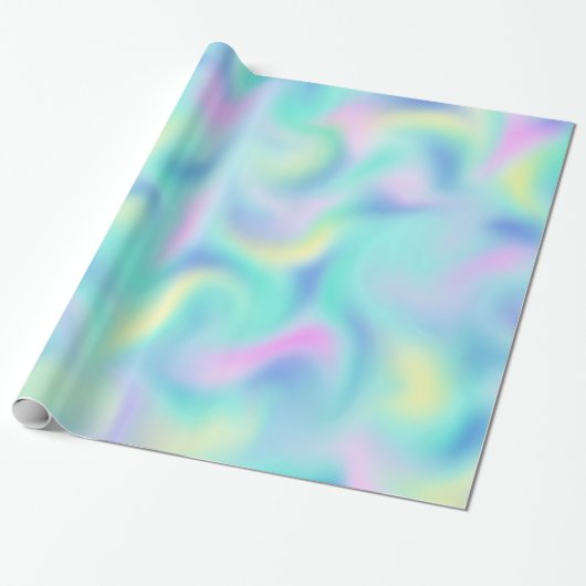 Abstract Pretty Pastel Swirls Pattern Geschenkpapier (Ungerollt)