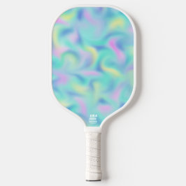 Abstract Pretty Pastel Swirls Pattern Pickleball Schläger
