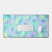 Abstract Pretty Pastel Swirls Pattern Schreibtischunterlage (Tastatur & Maus)