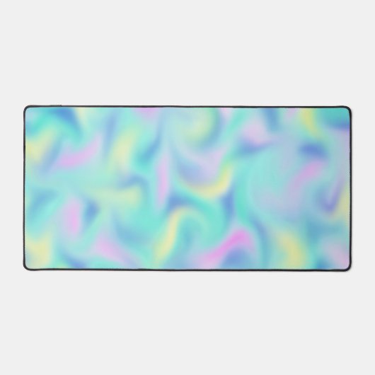 Abstract Pretty Pastel Swirls Pattern Schreibtischunterlage (Vorderseite)