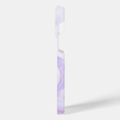 Abstract Purple Fluid Pattern iPhone 14 Pro Max Co Hülle (Linke Seite)