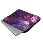 Abstract Purple Fractals Personalized Laptopschutzhülle (Vorne Knopf)