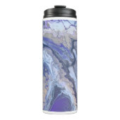 Abstract Purple & Gold Mineral Veins Thermosbecher (Vorderseite)
