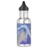 Abstract Purple & Gold Mineral Veins Water Bottle Edelstahlflasche (Links)