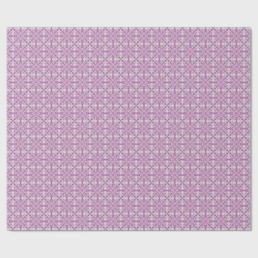 Abstract Purple Orchid Flower Design Pattern Art Geschenkpapier (Flach)
