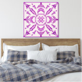 Abstract Purple Orchid Flower Design Pattern Art Leinwanddruck (Insitu (Schlafzimmer))