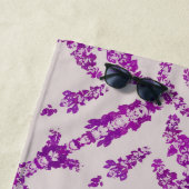 Abstract Purple Orchid Flower Design Pattern Art Strandtuch (Beispiel)