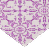 Abstract Purple Orchid Flower Design Pattern Art Tischdecke (Schrägansicht)