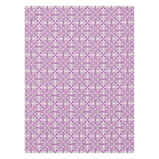 Abstract Purple Orchid Flower Design Pattern Art Tischdecke (Vorderseite)