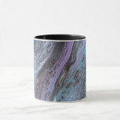 Abstract Purple & Teal Flow Mug Tasse (Zentrum)