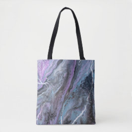 Abstract Purple & Teal Flow Tasche