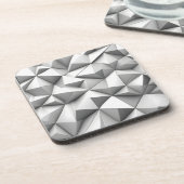 abstract pyramides grey getränkeuntersetzer (Linke Seite)