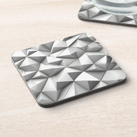 abstract pyramides grey getränkeuntersetzer (Linke Seite)