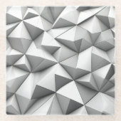 abstract pyramides grey glasuntersetzer (Vorderseite)