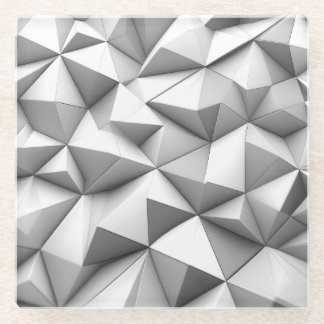 abstract pyramides grey glasuntersetzer
