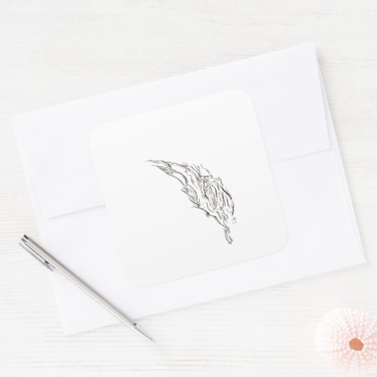 abstract quadratischer aufkleber (Umschlag)