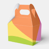 Abstract Rainbow Custom Graduation Party Thank You Geschenkschachtel (Rückseite)