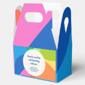 Abstract Rainbow Custom Graduation Party Thank You Geschenkschachtel (Geöffnet)