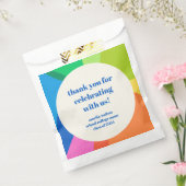 Abstract Rainbow Custom Graduation Party Thank You Geschenktütchen (Versiegelt)