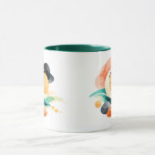 Abstract Rainbow Pot of Gold St. Patrick's Day Mug Tasse (Zentrum)