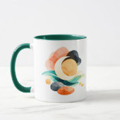 Abstract Rainbow Pot of Gold St. Patrick's Day Mug Tasse (Links)