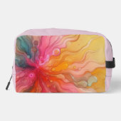 Abstract Rainbow Sun Rays Landscape Waschbeutel (Rückseite)