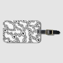 Abstract Random Circle Blob Shapes Gepäckanhänger