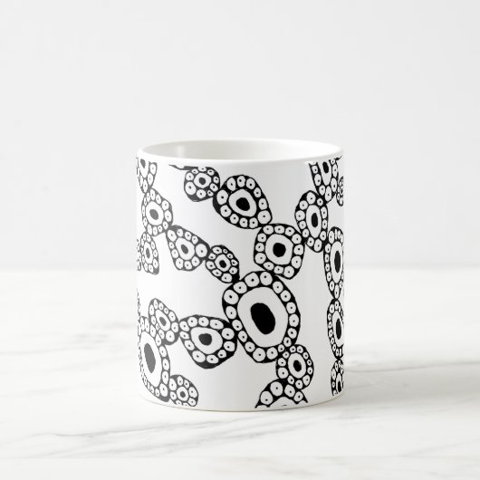 Abstract Random Circle Blob Shapes Kaffeetasse (Mittel)