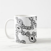 Abstract Random Circle Blob Shapes Kaffeetasse (Links)