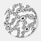 Abstract Random Circle Blob Shapes Magnet (Vorne)