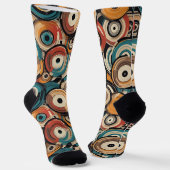 Abstract Records Crew Socks Socken (Gewinkelt)