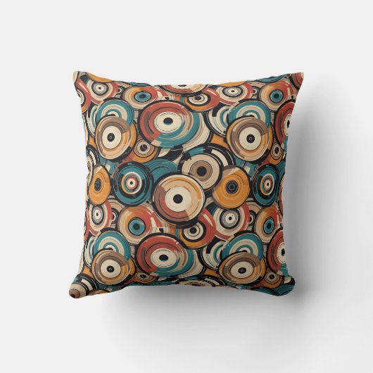 Abstract Records Throw Pillow Kissen (Rückseite)