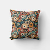 Abstract Records Throw Pillow Kissen (Vorderseite)
