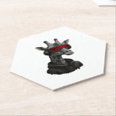 Abstract red and black giraffe Classic T-Shirt Untersetzer (angewinkelt)