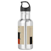 Abstract Red and Blue Art Edelstahlflasche (Rückseite)