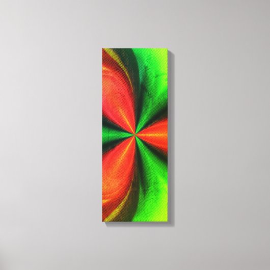 Abstract Red And Green Pattern Canvas Print Leinwanddruck (Vorderseite)