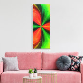 Abstract Red And Green Pattern Canvas Print Leinwanddruck (Insitu (Wohnzimmer))