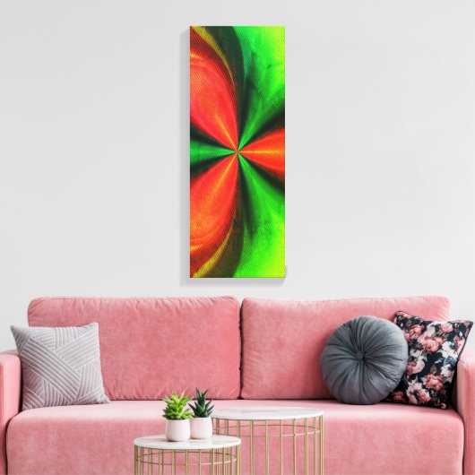 Abstract Red And Green Pattern Canvas Print Leinwanddruck (Insitu (Wohnzimmer))