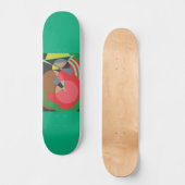Abstract Red and Green Skateboard (Vorderseite)