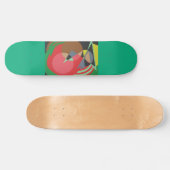 Abstract Red and Green Skateboard (Horizontal)