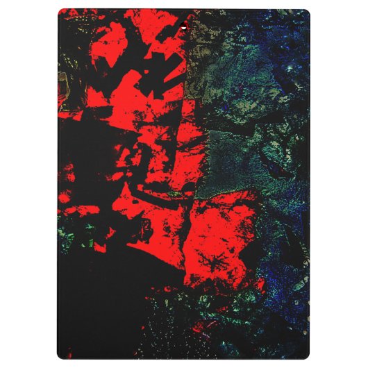 Abstract red clipboard,Darkness red abstract  Klemmbrett (Rückseite)